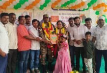 రిటైర్ జవాన్ కు ఘన సన్మానం